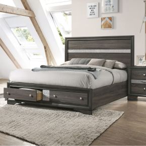 ACME 25970Q ACME 25970Q Naima - Queen Bed With Storage - Gray