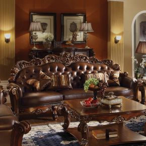 ACME 52000 Vendome - Sofa - Cherry PU & Cherry