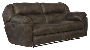 Catnapper 761891-1300/89 Ferrington - Power Lay Flat Reclining Sofa With Power Adjustable Headrest & Lumbar - Dusk