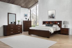 CoasterEssence 200719KE-S4 Jessica - 4 Piece Eastern King Bedroom Set - Cappuccino