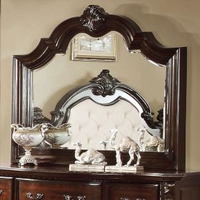 Furniture of America CM7267M Monte Vista - Mirror - Brown Cherry