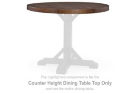 Signature Design by Ashley® D546-23T Valebeck - Round Drm Counter Table Top - Black / Brown