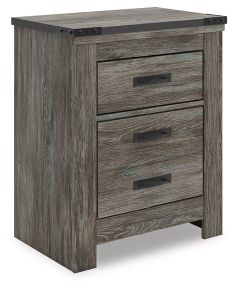 Ashley Furniture B4480-92 Frandern - Two Drawer Night Stand - Gray