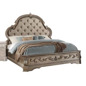 ACME 26930Q Northville - Queen Bed - PU & Antique Silver