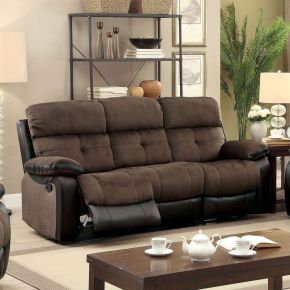 Furniture of America CM6870-SF Hadley - Sofa - Brown / Black
