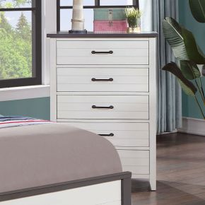 Furniture of America CM7467WH-C Priam - Chest - White / Gray
