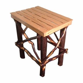 Tennessee Enterprises 9962N Amish Side Table - Oak / Hickory