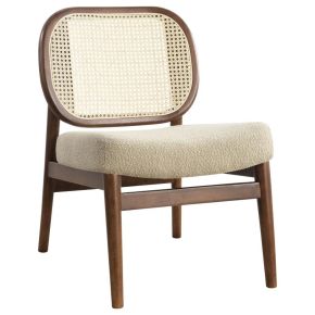 Coaster Fine Furniture 900621 Rayo - Rattan Cane Back Accent Chair With Padded Seat - Camel