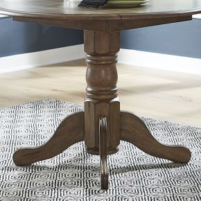 Liberty Furniture 186-P4242 Carolina Crossing - Drop Leaf Table Base - Dark Brown