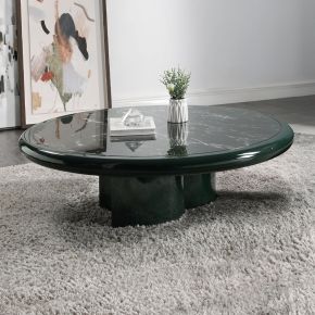 ACME LV03895 Ronald - Marble Pattern Top Coffee Table - Dark Green