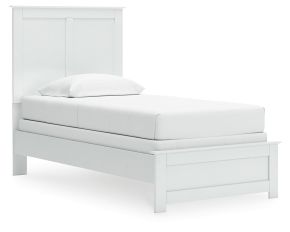 Signature Design by Ashley® B139B41 Bostwick Shoals - Twin Panel Bed With Framed Footboard - White