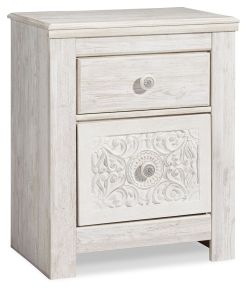 Ashley Furniture B181-92 Paxberry - Two Drawer Night Stand - Whitewash