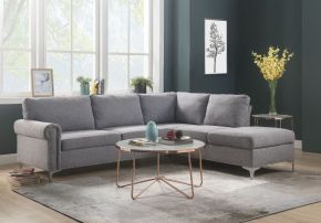 ACME 52755 Melvyn - Sectional Sofa - Gray Fabric