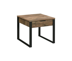 ACME 82472 Aflo - End Table - Weathered Oak & Black Finish