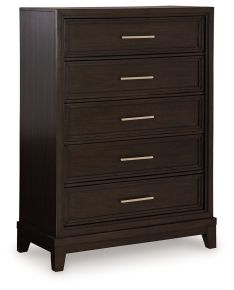 Signature Design by Ashley® B618-46 Neymorton - Dark Grayish Brown - Five Drawer Chest