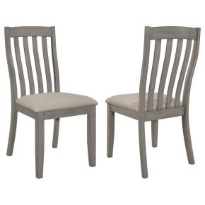 CoasterEveryday 109812 Nogales - Wood Dining Side Chair (Set of 2) - Coastal Gray