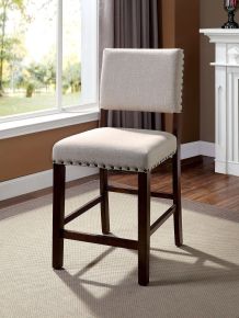 Furniture of America CM3018PC-2PK Glenbrook - Counter Height Chair (Set of 2) - Brown Cherry