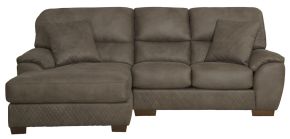 Jackson 4043/75/42-19 Jackson 4043/75/42-19 Royce - 2 Piece Sofa Chaise (RSF Loveseat / LSF Chaise) - Brown