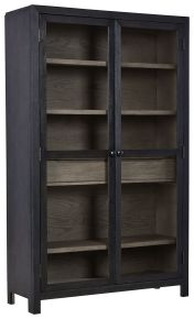 Signature Design by Ashley® A4000507 Lenston - Black / Gray - Accent Cabinet With 2 Doors