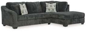 Signature Design by Ashley® 35504S2 Biddeford - Ebony - 2-Piece Sectional With Raf Corner Chaise