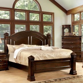 Furniture of America CM7791Q-BED Burleigh - Queen Bed - Cherry