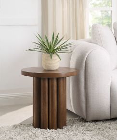 ACME LV04236 Sanat - End Table - Brown Finish