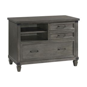 Intercon FR-HO-4231LF-PEW-C Foundry - Lateral File Cabinet - Brushed Pewter