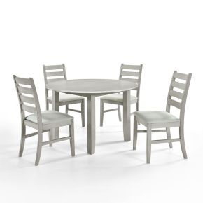 New Classic 40-D1652R-D4C Pascal - Round Dining Table With 4 Chairs - Driftwood
