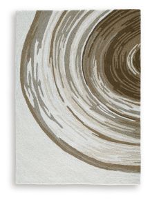 Signature Design by Ashley® R407762 Rizwana - 5' x 7' Rug - Ivory / Brown / Gray