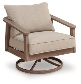 Ashley Furniture PCP428-821 Harmony Headlands - Swivel Lounge With Cushion - Natural / Gray