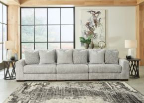 Signature Design by Ashley® 14404/64/46/65 Regent Park - Sofa 3 Pc Sectional - Pewter