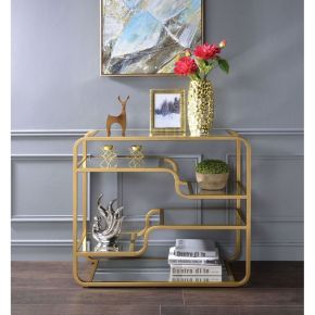 ACME 81093 Astrid - Accent Table - Gold & Mirror