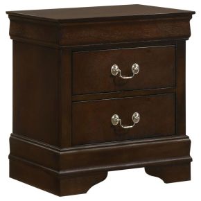 CoasterEveryday 202412 Louis Philippe - 2-Drawer Nightstand - Cappuccino