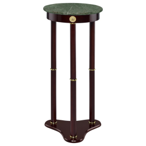 CoasterEveryday 3315 Edite - Round Marble Top Accent Side Table - Merlot