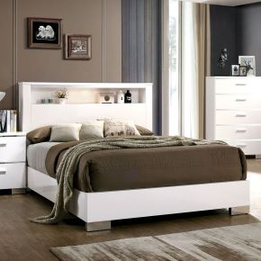 Furniture of America CM7049WH-EK-BED Carlie - Eastern King Bed - White