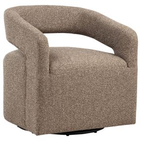 Coaster Fine Furniture 907538 Westhill - Boucle Upholstered Swivel Accent Chair - Rocky Road
