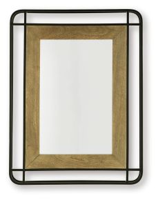 Signature Design by Ashley® A8010409 Beelman - Accent Mirror - Black / Brown