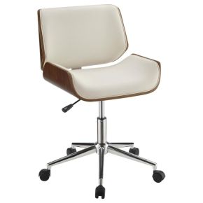 CoasterEveryday 800613 Addington - Upholstered Adjustable Office Desk Chair - Ecru