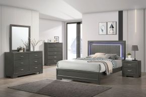 Furniture of America CM7416GY-F-BED Alison - Full Bed - Dark Gray