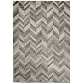 Furniture of America RG1032 Mortsel - Area Rug - Gray Stripes