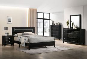 Furniture of America FOA7038BK-CK Magdeburg - California King Bed - Black