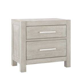 Samuel Lawrence Furniture S960-050 Millwork - Two Drawer Nightstand With USB/C Port - Gray