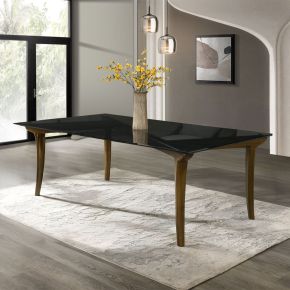 ACME DN06150 Danzel - Dining Table With Glass Top - Vintage Oak