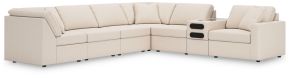 Signature Design by Ashley® 92103S34 Modmax - 7-Piece Sectional With Audio System Console - Oyster