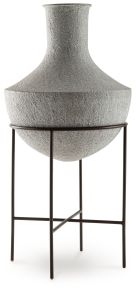 Ashley Furniture A2000747 Ashley Furniture A2000747 Estonbank - Vase - 30" - Distressed Cream
