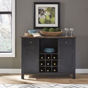 Liberty Furniture 186B-SR4836 Liberty Furniture 186B-SR4836 Carolina Crossing - Server - Black / Antique Honey