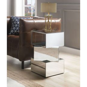 ACME 80272 Meria - End Table - Mirrored