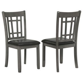 CoasterEveryday 108212 Lavon - Wood Dining Side Chair (Set of 2) - Medium Gray And Black