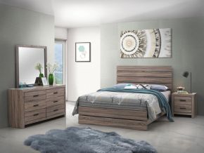 CoasterEveryday 207041Q-S4 Brantford - 4 Piece Queen Bedroom Set - Barrel Oak