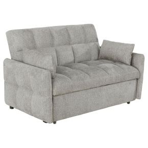 CoasterEssence 508307 Cotswold - Upholstered Convertible Sleeper Sofa Bed - Light Gray